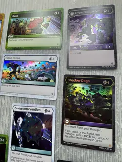BAKUGAN 17 Figures & 109 CARD LOT hologram foil Bakucores Aurelus Dragonoid &&& - Image 3