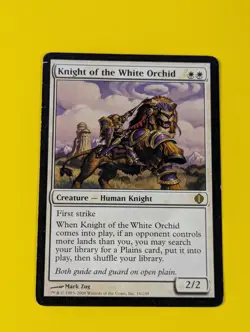 MTG Magic: Shards of Alara: Knight of the White Orchid #16/249 Rare - MP - Image 1