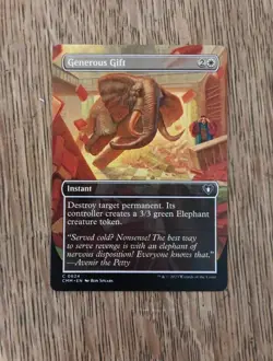 Magic The Gathering MTG GENEROUS GIFT BORDERLESS Commander Masters NM Near Mint - Image 1