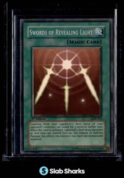 2002 YU-GI-OH! LEGEND OF BLUE EYES WHITE DRAGON EN 1ST ED SWORDS REVEALING LIGHT - Image 1