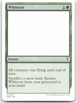 Whiteout (White Border) 77 MB2 Mystery Booster 2 Magic MTG NM - Image 1