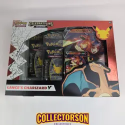 Pokemon 25th Anniversary Celebrations Lances Charizard V Collection Box Sealed 820650809392 - Image 1