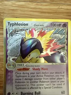 Pokemon TCG Typhlosion (Delta Species) 12/101 Dragon Frontiers Holo 2006 LP - Image 2