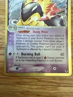 Pokemon TCG Typhlosion (Delta Species) 12/101 Dragon Frontiers Holo 2006 LP - Image 3