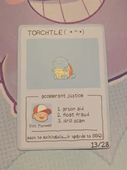 Pokescam Pokemon Fanart Card Torchtle (Squirtle) - Image 1