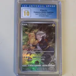 CGC Pristine 10 Pikachu 073/071 S10a Dark Phantasma Character Rare JP 2022 Holo - Image 1