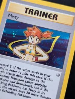 Misty 18/132 Gym Heroes Pokemon NM Unlimited Holo - Image 2