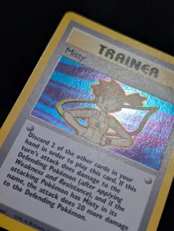 Misty 18/132 Gym Heroes Pokemon NM Unlimited Holo - Image 3