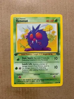 1st Edition Venonat 63/64 Jungle Set - Common Pokemon Card - NM/Mint - Image 1