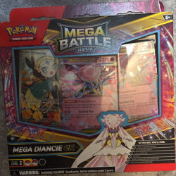 Pokemon Mega Battle Deck Mega Diancie EX 60 Cards Foil Deck Box English - Image 1