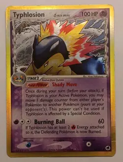 Typhlosion 12/101 (Delta Species) EX Dragon Frontiers Holo Rare Pokemon TCG 2006 - Image 1