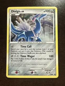 Dialga DP49 MP Pokemon TCG Diamond & Pearl Black Star Promo - Image 1