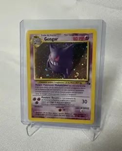 Pokemon Gengar Fossil Holo Rare 5/62 Unlimited Italian 1999 Stage 2 Card - Image 1