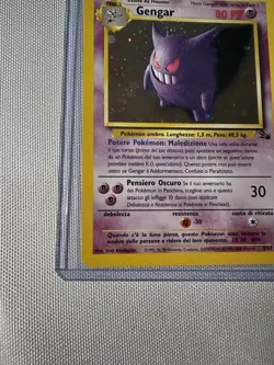 Pokemon Gengar Fossil Holo Rare 5/62 Unlimited Italian 1999 Stage 2 Card - Image 4