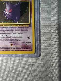 Pokemon Gengar Fossil Holo Rare 5/62 Unlimited Italian 1999 Stage 2 Card - Image 5