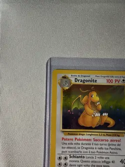 Dragonite 4/62 Fossil Holo Rare Pokemon Card Italian + Swirl LP - Image 2