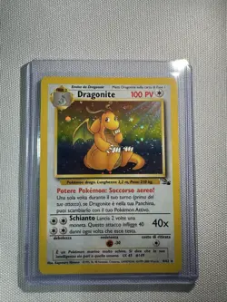 Dragonite 4/62 Fossil Holo Rare Pokemon Card Italian LP - Image 1