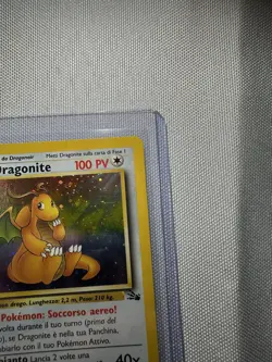 Dragonite 4/62 Fossil Holo Rare Pokemon Card Italian LP - Image 3
