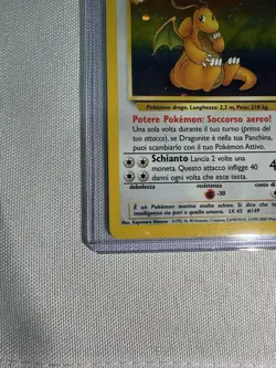 Dragonite 4/62 Fossil Holo Rare Pokemon Card Italian LP - Image 4