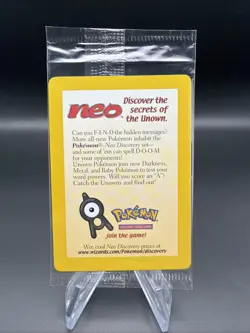 Sealed 2001 Entei #34 Reverse Holo Pokemon TCG Black Star Movie Promo - Image 1