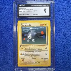 1999 Pokemon Base Set Magnemite 053/102; CGC 9 - Image 1