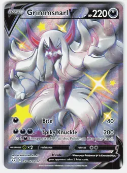 GRIMMSNARL V SV116/SV122 HOLO V RARE SHINING FATES SHINY VAULT POKEMON NM/M - Image 1