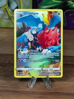 2022 Pokemon SWSH Silver Tempest Druddigon Trainer Gallery Holo #TG09 NM/Mint+ - Image 1