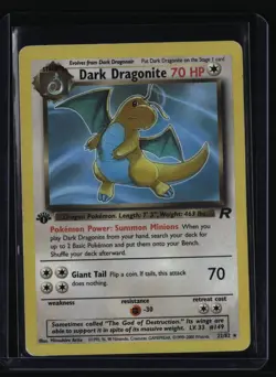 FIRST EDITION POKEMON Team Rocket #22/82 Dark Dragonite NON-HOLO - Image 1