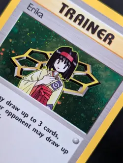 Erika 16/132 Gym Heroes Pokemon NM Unlimited Holo - Image 2