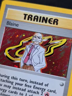 Blaine 17/132 Gym Challenge Pokemon NM Unlimited Holo - Image 2