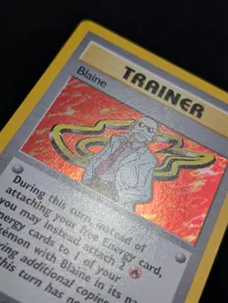 Blaine 17/132 Gym Challenge Pokemon NM Unlimited Holo - Image 4