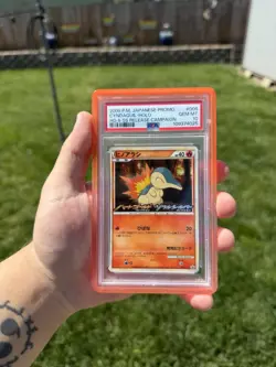 Cyndaquil Pokemon 2009 Holo HG&SS Release Campaign Promo Japanese 006/L-P PSA 10 - Image 1