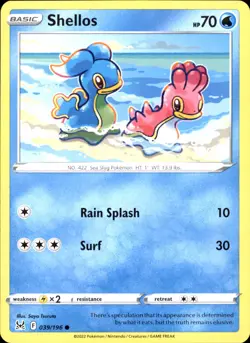 Shellos 039/196 Common - Pokemon SWSH11: Lost Origin 2022 NM - Image 1