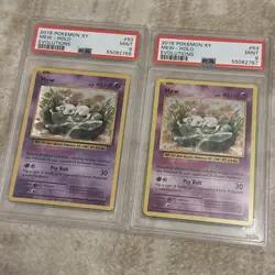 2016 Pokemon XY Evolutions Holo Mew 53/108 #53 2x PSA 9 MINT SEQUENTIAL - Image 3