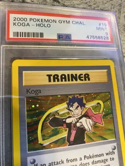 Koga 1st Edition Holo 19/132 Gym Challenge Vintage Pokemon - PSA 9 MINT - Image 2