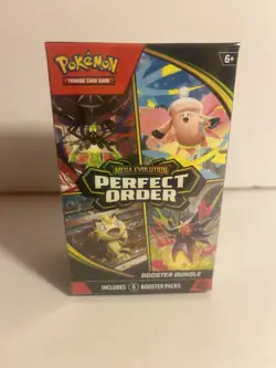 Pokemon TCG: Mega Evolution-Perfect Order Booster Bundle (6 Packs) New Sealed - Image 1