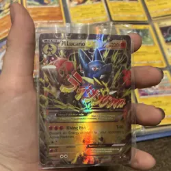 The Pokemon Company M Lucario EX Ultra Rare Full Art Holo 55/111 220 HP English - Image 1