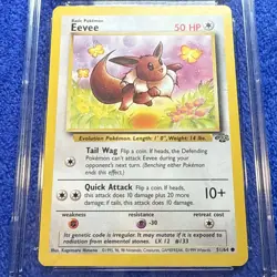 1999 Pokemon Jungle Eevee #51 CGC 7 - Image 4