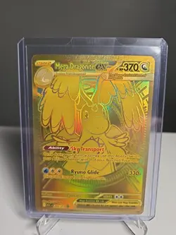 Mega Dragonite EX Pokemon TCG 295/217 Ascended Hero’s Gold Hyper Rare - Image 1