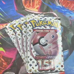 Pokemon Scarlet & Violet 151 Booster Pack Lot (5 Packs) English Pokemon TCG - Image 2