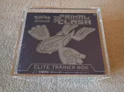 Factory Sealed Pokemon Primal Clash Kyogre Elite Trainer Box With Acrylic Case - Image 1