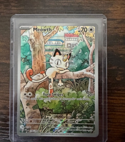 Pokemon Meowth 106/094 Illustration Rare Full Art Phantasmal Flames Near Mint NM - Image 1