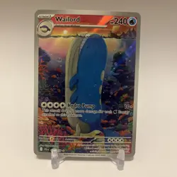 Pokemon TCG Journey Together Wailord 162/159 Illustration Rare Full Art Holo NM - Image 1