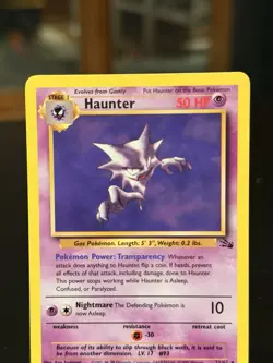 Pokemon Fossil Haunter 2/62 Holo Rare WOTC Vintage LP/NM - Image 2