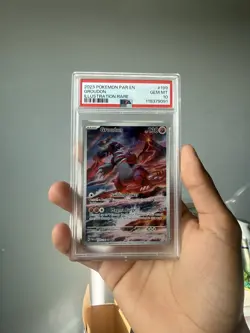 Pokemon Groudon 199/182 SV04 Paradox Rift Illustration Rare Holo PSA 10 - Image 1
