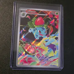 Pokemon Ivysaur 134/132 Illustration Rare Full Art Holo Me01 Mega Evolution HP … - Image 1