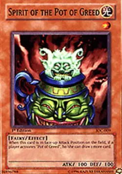 1x (NM) Spirit of the Pot of Greed - IOC-009 - Common - 1st Edition YuGiOh - Image 1