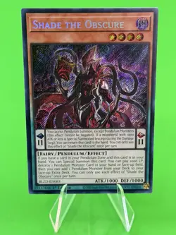 Yu-Gi-Oh Blazing Dominion Shade The Obscure Secret Rare BLZD-EN083 NM!!! - Image 1