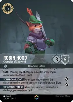 Lorcana - ITI - Robin Hood - Champion of Sherwood (221/204) - Enchanted - NM/M - Image 1
