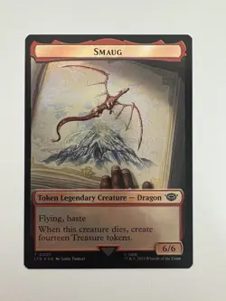 Smaug / Food 11 Foil Token MTG Magic the Gathering Card NM Near Mint LTR - Image 1